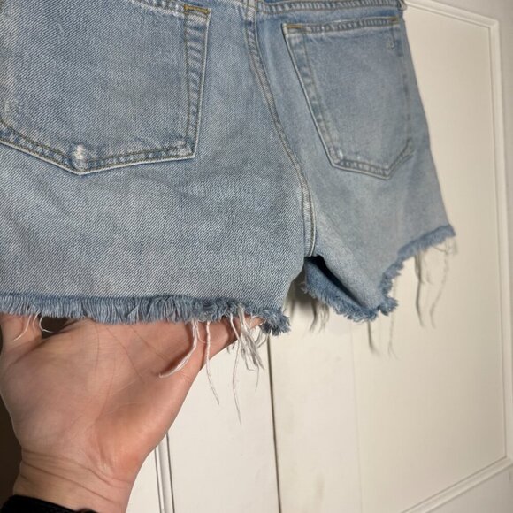 Rag & Bone Dre Low-Rise Denim Shorts in Dagger Blue Wash Size 27 Jean Shorts - Picture 8 of 12